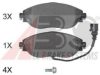A.B.S. 37872 OE Brake Pad Set, disc brake